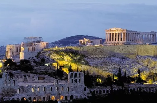 athen_akropolis_parthenon_bei-nacht_griechenland_mittelmeer_kreuzfahrten-flemming Griechenland Athen Blick auf die Akropolis